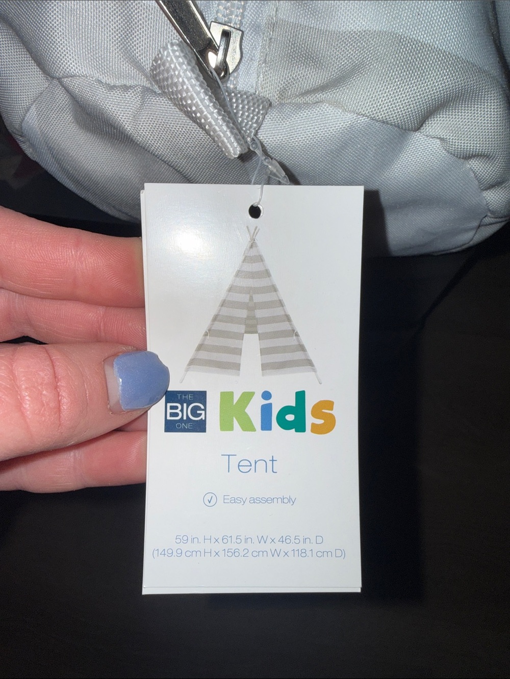 The Big One Kids Tent NWT— Light Gray